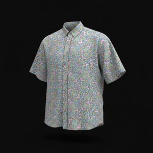 Panhandle Slim Western Paisley Print Short Sleeve Shirt – Men’s M